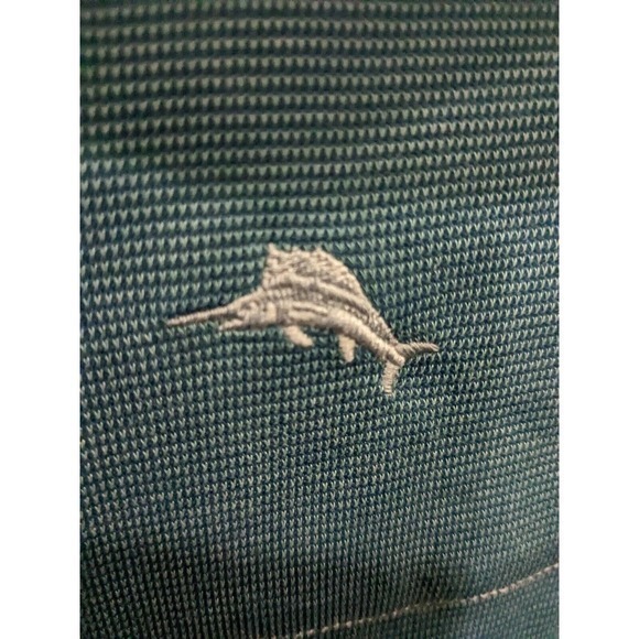 Tommy Bahama Polo Shirt Mens 2XL blue-green Casual Short Sleeve modal polyester - Picture 4 of 5